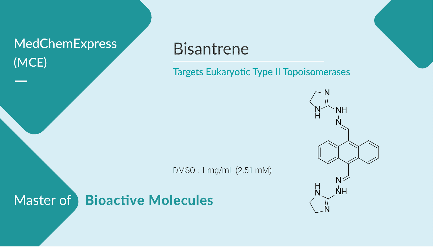Bisantrene, an Antitumor Drug, Targets Eukaryotic Type II Topoisomerases