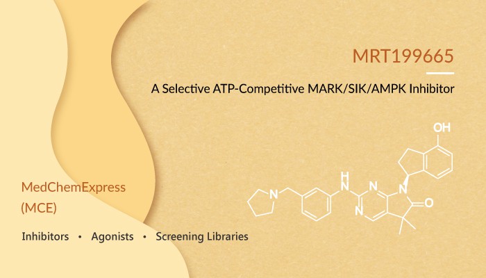 MRT199665 is a ATP-Competitive MARK/SIK/AMPK Inhibitor