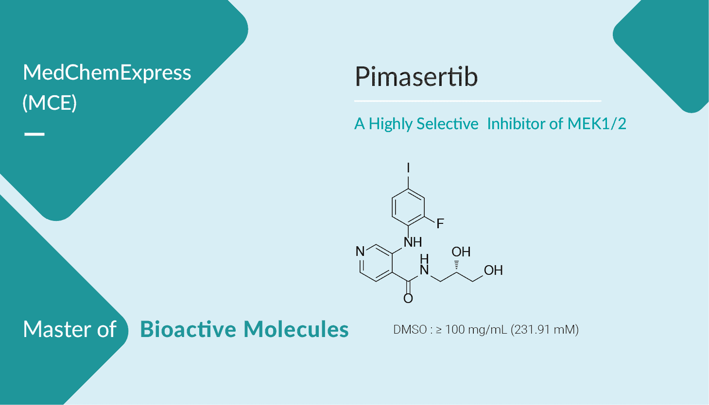 Pimasertib is a Highly Selective and ATP non-Competitive Allosteric Inhibitor of MEK1/2