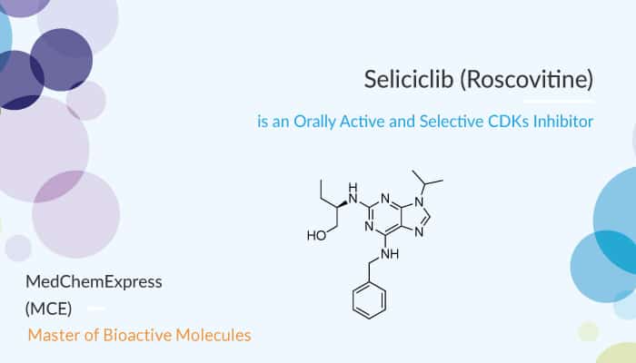 Seliciclib (Roscovitine) is an Orally Active and Selective CDKs Inhibitor