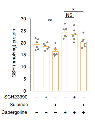 Experimental Validation Results for Cabergoline