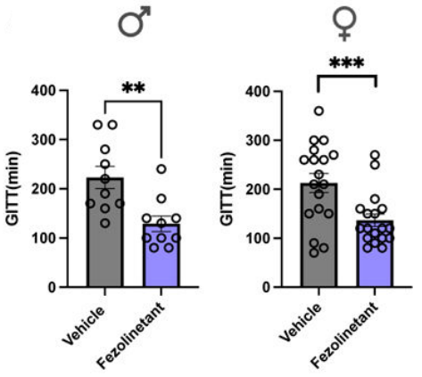 Experimental Validation Results for Fezolinetant
